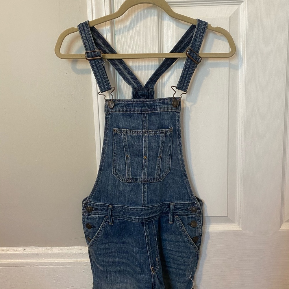 Abercrombie & Fitch Jean Short Overalls